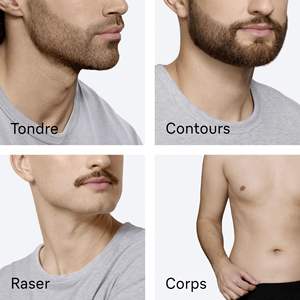 Afeitadora Eléctrica Rotativa para Hombre, Cuchilla Única, Kit de Afeitado Flexible que Incluye Herramientas para Estilizar la Barba, Peines Faciales, IPX7, Alemán - Product Image 4