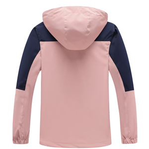 Oem personalizado al aire libre chaquetas cortavientos con capucha impermeable de manga larga con cremallera frontal chaquetas Softshell para las mujeres - Product Image 2