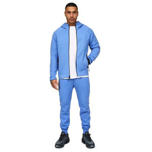 Qualité supérieure Hommes Survêtements Streetwear 100% Coton Survêtement Logo Personnalisé Courir En Plein Air Jogging Ensemble Léger - Product Image 1