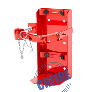 ขายึดสำหรับยานพาหนะสำหรับงานหนัก, ขายึดถังดับเพลิงและอุปกรณ์ยึดติด - เหล็ก St12 สีแดง, ใช้ได้กับถังดับเพลิงแบบแห้งขนาด 10 ปอนด์/ถังดับเพลิง CO2 ขนาด 5 ปอนด์ - Product Image 1