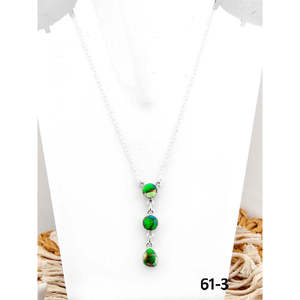 Collier artisanal du Sud-Ouest en argent sterling avec motif floral paon et dahlia - Product Image 1