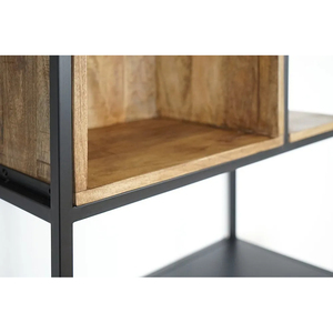 Étagère industrielle moderne en bois massif pour la décoration intérieure, pour les présentoirs de salon et les armoires de cuisine - Product Image 4