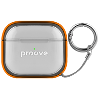 Étui de protection Proove Safe Box pour AirPods 1/2 3 4 5 & Pro Series, coque en silicone antichoc + PC avec porte-clés