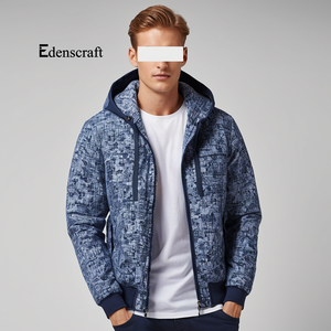 Veste pour homme 100% coton, écologique, respirante, vêtement d'hiver confortable, coupe décontractée, chaude, légère, élégante, vêtement d'extérieur à capuche - Product Image 6