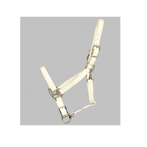 Accesorios para caballos de sillín inglés de alta calidad, cabestro de goma supersuave blanco con herrajes duraderos de PVC, cuero de buena calidad - Product Image 1