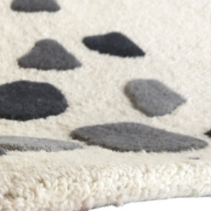 Alfombras indias de diseño nórdico alfombra hecha a mano en lana 100% hecha en diseño de guijarros de moda para uso doméstico e interior - Product Image 2