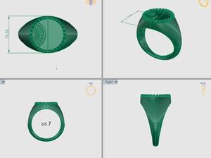 Anillo de ajuste en blanco con bisel redondo de Plata de Ley 925, diseño único para cenizas, trabajo de resina, recuerdo, leche materna, joyería fina DIY - Product Image 4