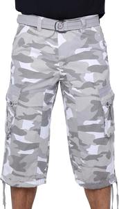 Gran oferta, pantalones cortos Cargo de secado rápido con estampado personalizado para hombre, pantalones cortos a rayas con bolsillo lateral utilitario para hombre - Product Image 5