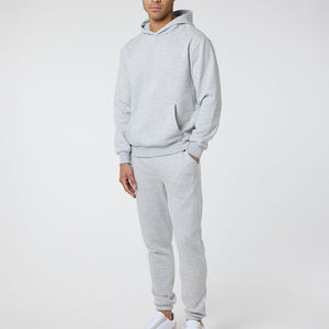 ชุดวิ่งออกกำลังกาย2ชิ้นสำหรับผู้ชายชุดวอร์มทรงแคบทรงโอเวอร์ไซส์และชุดมีฮู้ด - Product Image 1