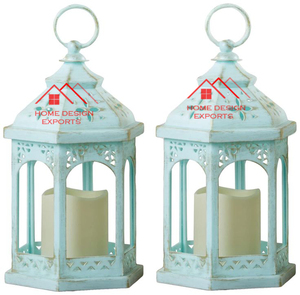 Lanterne en métal Laiton Plaqué Fer Lanterne Décoration de Mariage et Couloir Salon Design Premium Lanterne en Verre Suspendue Tenture Murale - Product Image 3