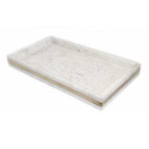 Bandeja de hueso de último diseño Rectangular hecha a mano, bandeja para servir café y té, bandeja de hueso decorativa de mesa para Cocina - Product Image 4