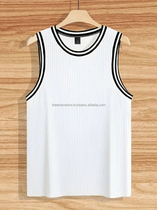 Camisetas sin mangas de algodón/fibra de bambú para hombre, chaleco deportivo de estilo callejero XL, camiseta de gimnasio de Color sólido, Camisetas interiores con diseño de camiseta para correr - Product Image 2