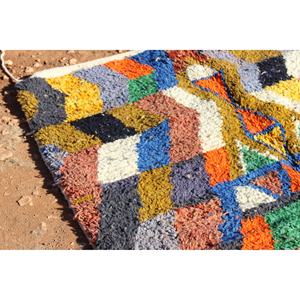 Éclectique coloré fait à la main écologique lavable en polypropylène tapis protecteur usage domestique tissé techniques - Product Image 2