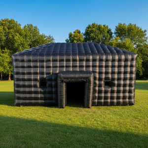 Grande tente gonflable noire de boîte de nuit d'explosion avec la lumière de disco LED pour des événements extérieurs de partie de club d'adultes - Product Image 1
