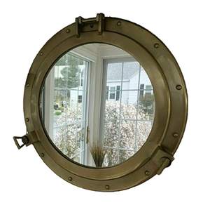 Diseño de calidad de espejo de ojo de buey de latón de lujo moderno para pared de barco y muelle Precio bajo MOQ - Product Image 3