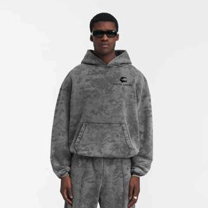 Premium hommes sweats à capuche lavage à l'acide 100% coton léger couleur unie vêtements décontractés sweats à capuche nouveau design en gros Pakistan - Product Image 5