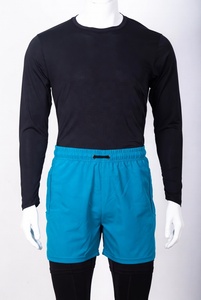 Customized Logo New Awrah Covering Activewear Sunnah Men's Halal Swimming Shorts <b>Islamic</b> Swimwear Men Awrah Shorts - Product Image 4