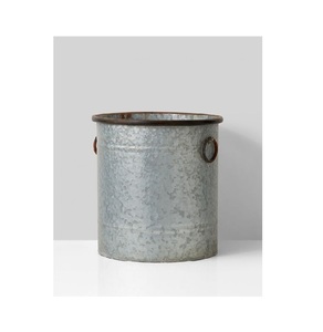 "กระถางดอกไม้โลหะชุบนิกเกิลในร่มสำหรับตกแต่งบ้านและสไตล์บ้านไร่" - Product Image 2