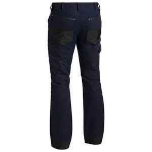 Pantalon de sécurité droit multi-poches pour homme, en coton et élasthanne de haute qualité, décontracté, imperméable, doublure en polaire, broderie - Product Image 2