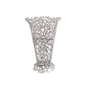 Top Venta de aluminio fundido de alto grado chapado en oro aspecto atractivo diseñador Hogar y Hotel MESA CENTRO DE MESA florero suministro - Product Image 6