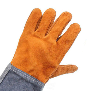 Nouveau 2025 vente en gros exigible chaleur et résistant au feu travail de soudage gants de gril gants de soudage en cuir - Product Image 6