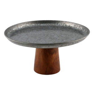 Soporte de pastel con acabado galvanizado decorativo de mesa de tres niveles soporte de pastel elegante de Metal para fiestas de Hotel en casa - Product Image 3