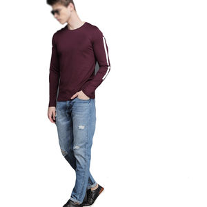 Nouveautés T-shirts pour hommes Fabricant manches longues anti-rides Vente à chaud 100% coton Vêtements décontractés pour hommes T-shirts pour hommes - Product Image 4