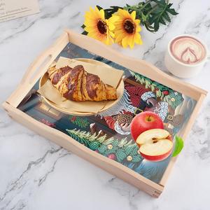 Festive Premium Santa Service Tray Set Pièce de Noël Base antidérapante pour la décoration intérieure - Product Image 3