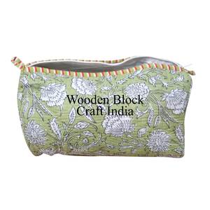 Juego de 3 Bolsas de Algodón 100% Indio Hechas a Mano, Ecológicas y Elegantes, con Cierre de Cremallera para Mujer - Product Image 3