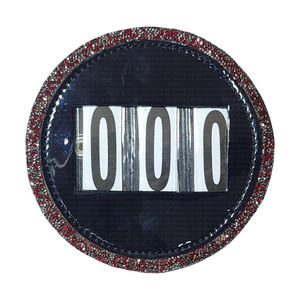 Luxury Round <b>Dog</b> <b>Collar</b> <b>with</b> Rhinestones Waterproof Comfortable Custom Size Black Rexine Patent Material Horse Riding Accessory - Product Image 1