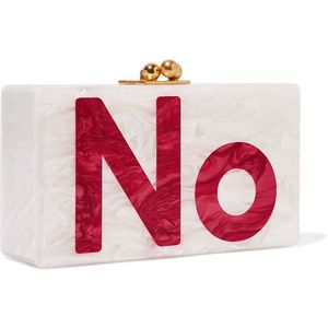 Royal Black With Multi Color Stones Ladies Evening Nupcial Designer Resin Clutch Bag Bolso de resina epoxi de diseñador hecho a mano - Product Image 3