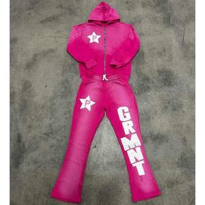 Nuevo conjunto de entrenamiento duradero para exteriores, transpirable, con sudadera con cremallera y pantalones deportivos elásticos para ropa deportiva. - Product Image 4