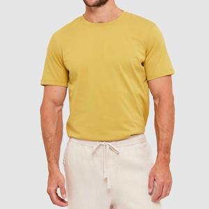 Nouveaux t-shirts pour hommes, mode tendance, couleur unie, col rond, t-shirts en tricot de haute qualité, fournisseur du Bangladesh - Product Image 1