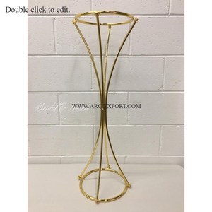 Nouvelle conception or poli intérieur et extérieur Harlow Stand haute qualité grand classique métal Harlow Stand décor de mariage - Product Image 5