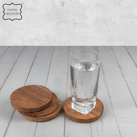 Dessous de verre rond carré en bois d'acacia de forme personnalisée pour table basse, verres, dessus de table