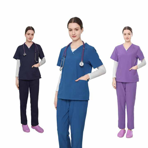 Nouveau à la mode en gros hôpital porter gommage costumes médecin travail uniforme médical chirurgical multicolore unisexe - Product Image 1
