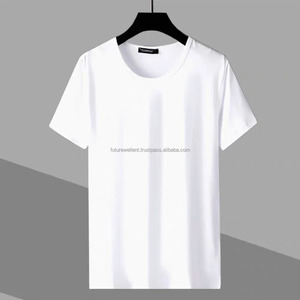 Camiseta blanca, camisetas lisas personalizadas para imprimir, camisetas blancas negras al por mayor, camisetas de fabricante para hombre - Product Image 1