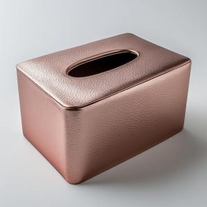 Boîte à mouchoirs en métal élégante pour hôtels, maisons et restaurants, style moderne et simple, design durable fait à la main avec un rangement fonctionnel - Product Image 2