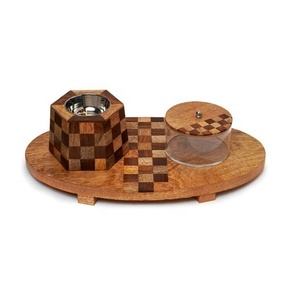 2026 meilleure vente qualité artisanat Acacia bois Mubkhar avec coffret acrylique luxe arabe Bakhoor brûleur fait à la main en Inde - Product Image 6