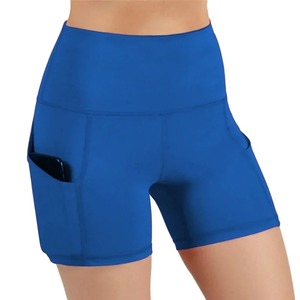 Shorts de sport respirants pour femmes, 100% coton, taille élastique, séchage rapide, molleton, taille mi-haute, 240g - Product Image 4