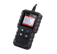 RG OBD2 Pemindai Diagnostik Mobil Pembaca Kode Layar LCD Warna Hitam Kompatibilitas Universal untuk Semua Merek Kendaraan USB