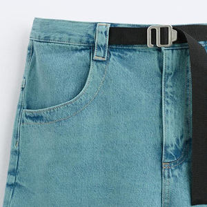 Baggy Jeans Jorts d'été personnalisés du fabricant pour hommes/2025 Dernières tendances Jeans Short en denim foncé Jorts avec poche pour hommes - Product Image 6