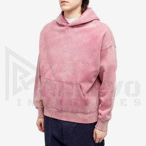 เสื้อพูลโอเวอร์ทรงหลวมสไตล์วินเทจสำหรับผู้ชาย ผ้าคอตตอน 100% น้ำหนักมาก ใส่สบาย เหมาะกับฤดูใบไม้ผลิ แพ็ค 2 ชิ้น รับผลิตแบบ ODM - Product Image 6