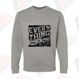 เสื้อสเวตเตอร์ปักลายขนแกะผ้าฝ้ายแบบเรียบง่ายเสื้อสวมหัวเสื้อสวมหัวแนวสตรีทแวร์ผ้าคอตตอน100% สีเบจทรายสีเบจ - Product Image 5