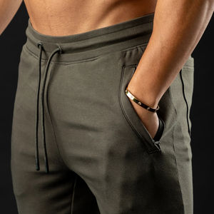 กางเกงวอร์มสำหรับใส่เล่นกีฬากางเกงวิ่งออกกำลังกายผ้าคอตตอนผ้าโพลีเอสเตอร์น้ำหนักเบาออกแบบโลโก้ได้ตามต้องการ - Product Image 4