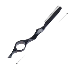 มีดโกนหนวดแบบใบมีดเดี่ยว ด้ามจับพลาสติก หัวหมุน ดีไซน์ปลอดภัยด้วยใบมีดสแตนเลส สำหรับโกนหนวด ขนนุ่ม และจัดแต่งทรงผม - Product Image 4