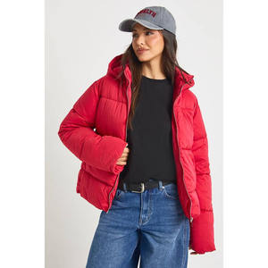 Manteau d'hiver matelassé en tricot respirant pour femmes, décontracté et tendance, taille plus - Product Image 1