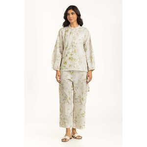 ชุดเซ็ต IUSTTS-1322 ผ้าวิสโคสสลับลายพิมพ์เครป สไตล์ลำลอง สำหรับฤดูใบไม้ผลิ/ฤดูร้อน - Product Image 6