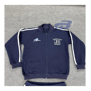 Conjunto Deportivo Estampado de Invierno de la Universidad Estatal de Jackson, Chaqueta y Pantalones Deportivos Universitarios, 100% Poliéster Ligero - Product Image 2