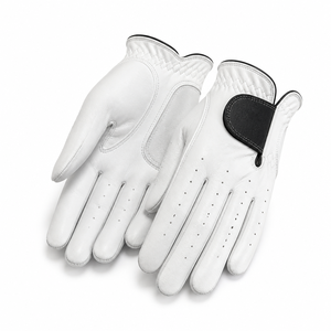 Gant de golf extérieur en cuir Cabretta avec détection d'aiguille, logo personnalisé sérigraphié, unisexe, main gauche/droite, OEM - Product Image 1